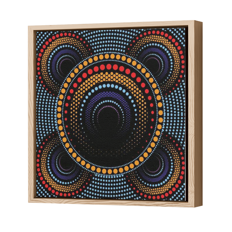 Thumbnail for Canvas - Wood Grain Floating Frame