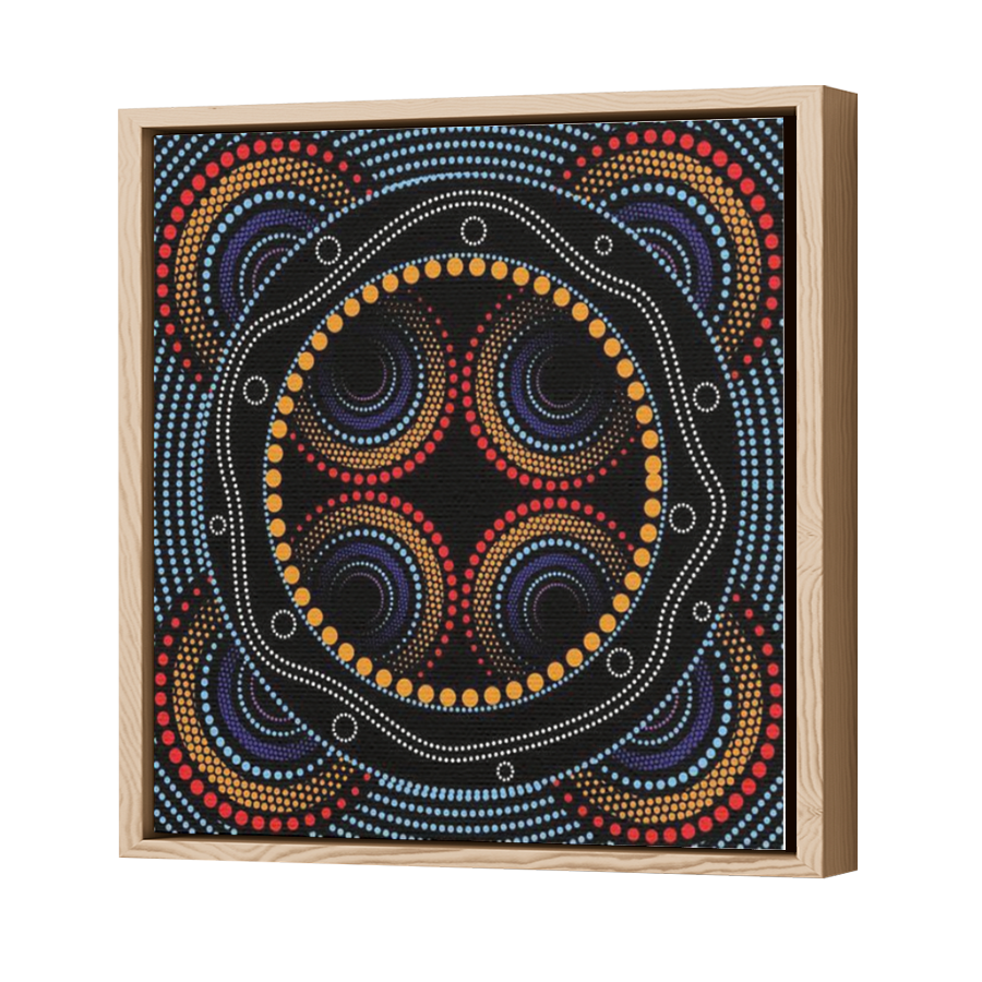 Thumbnail for Canvas - Wood Grain Floating Frame