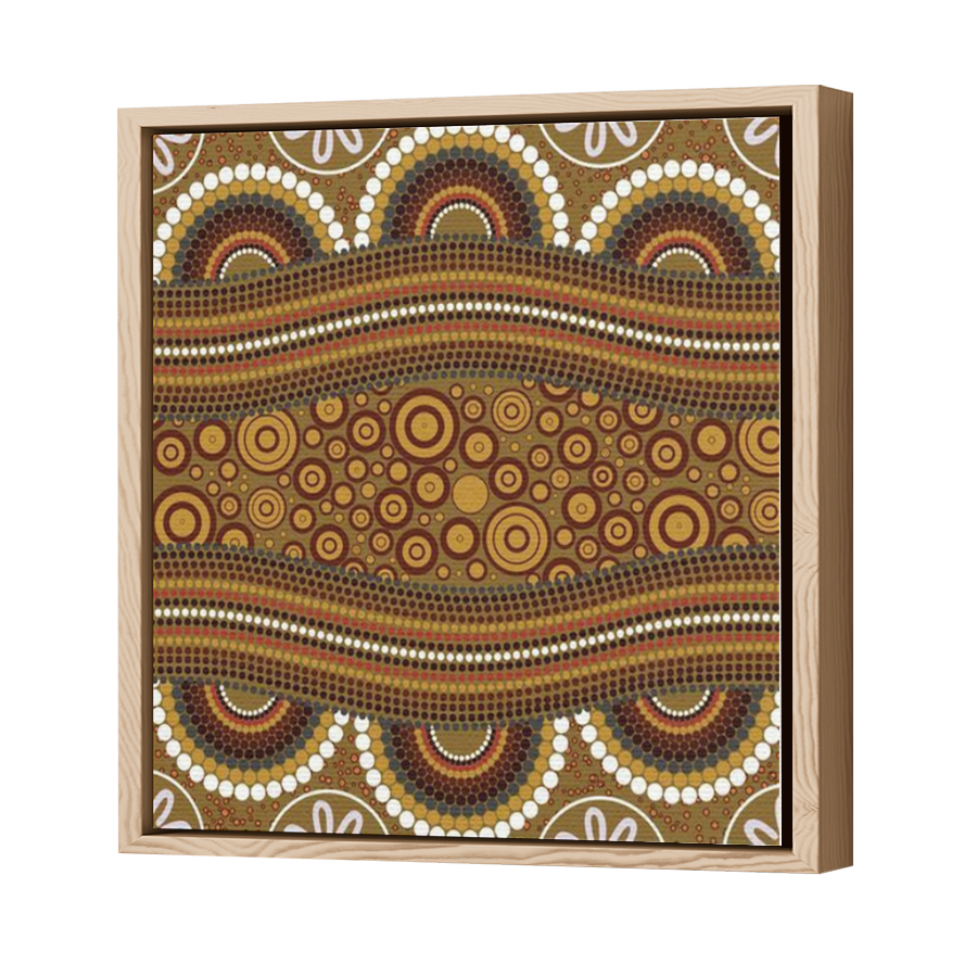 Thumbnail for Canvas - Wood Grain Floating Frame
