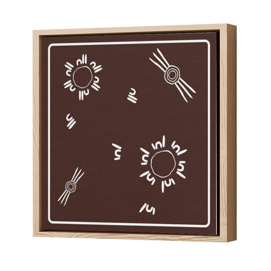 Thumbnail for Canvas - Wood Grain Floating Frame