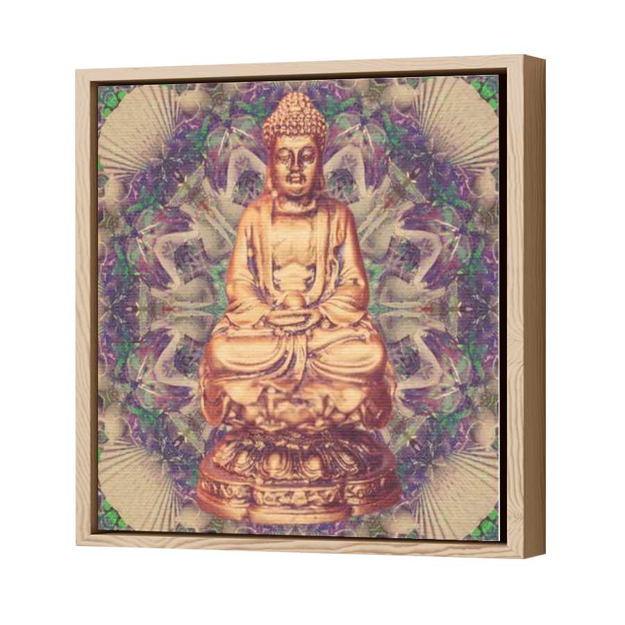Thumbnail for Canvas - Wood Grain Floating Frame