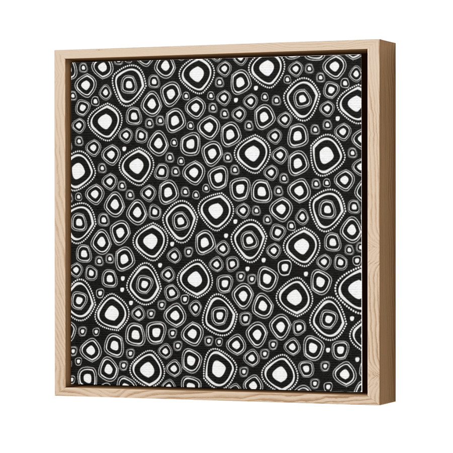 Thumbnail for Canvas - Wood Grain Floating Frame