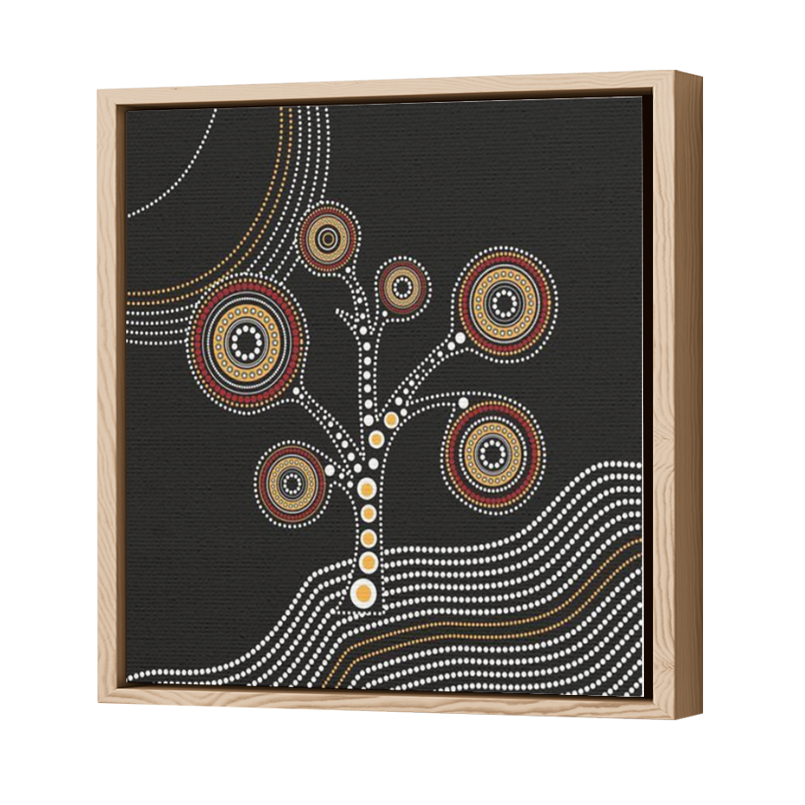 Thumbnail for Canvas - Wood Grain Floating Frame