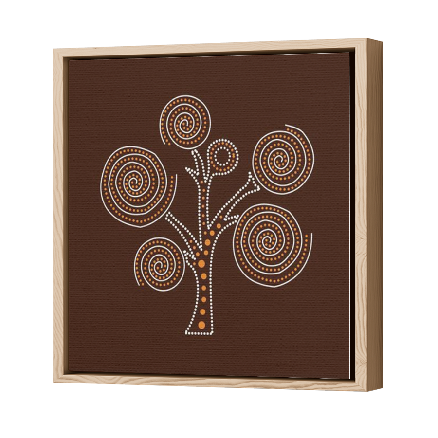Thumbnail for Canvas - Wood Grain Floating Frame
