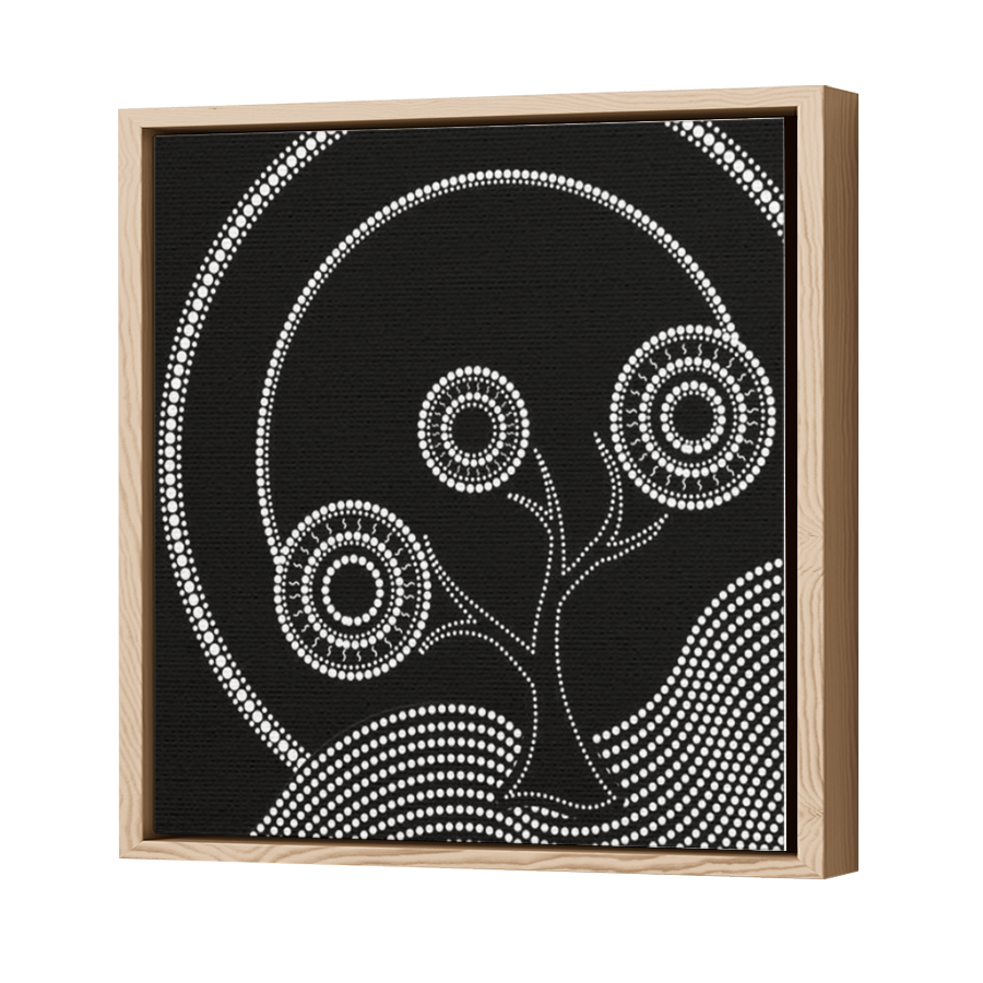 Thumbnail for Canvas - Wood Grain Floating Frame
