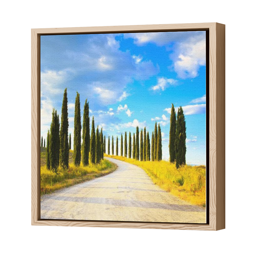 Thumbnail for Canvas - Wood Grain Floating Frame