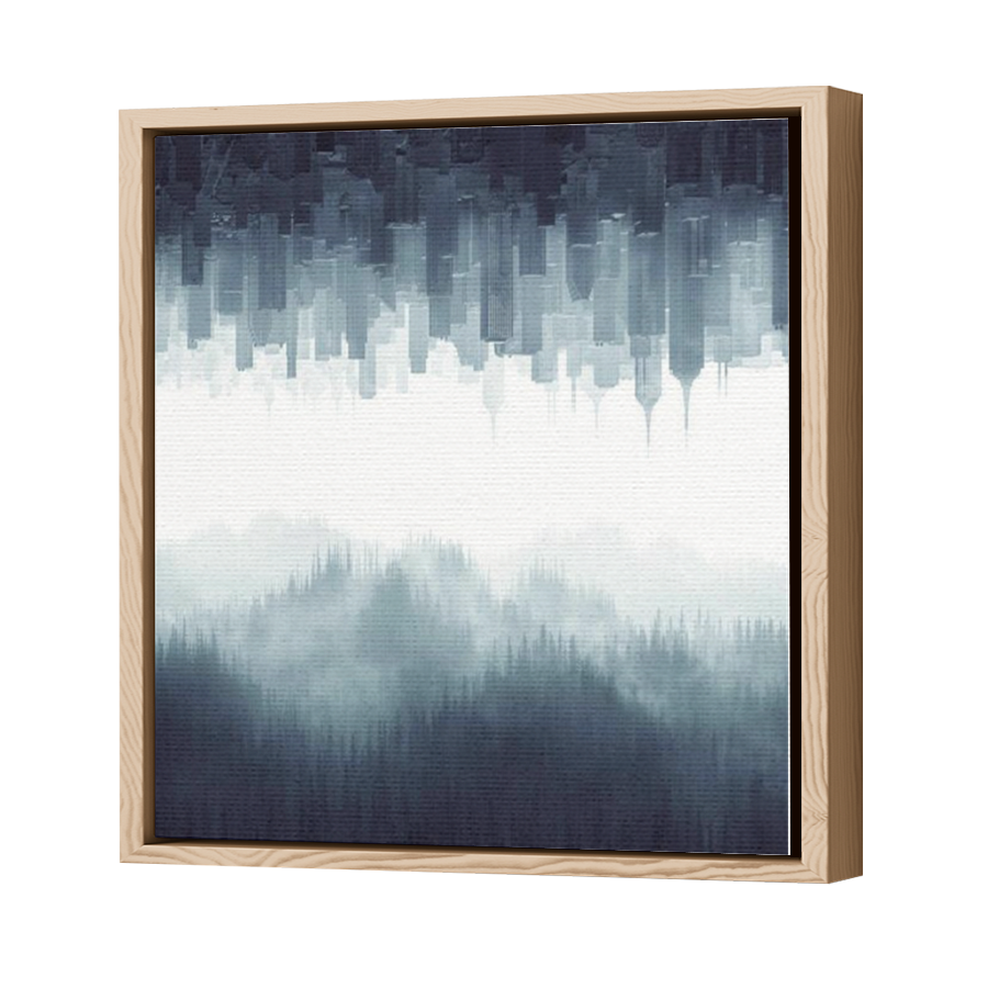 Thumbnail for Canvas - Wood Grain Floating Frame