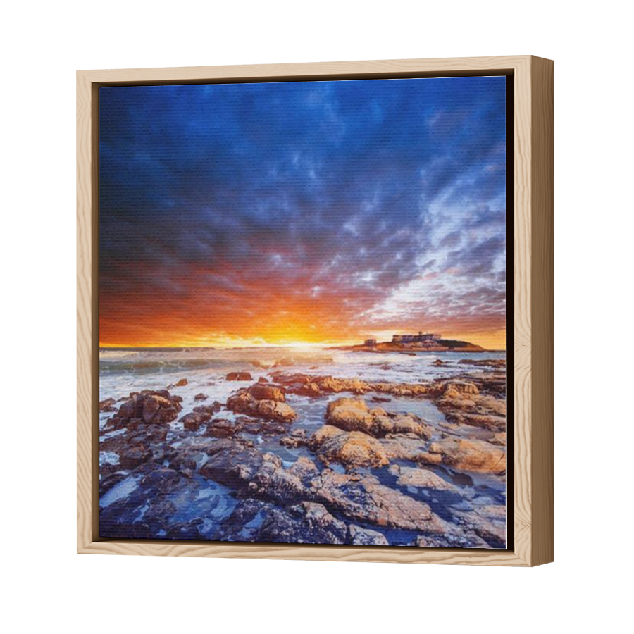 Thumbnail for Canvas - Wood Grain Floating Frame