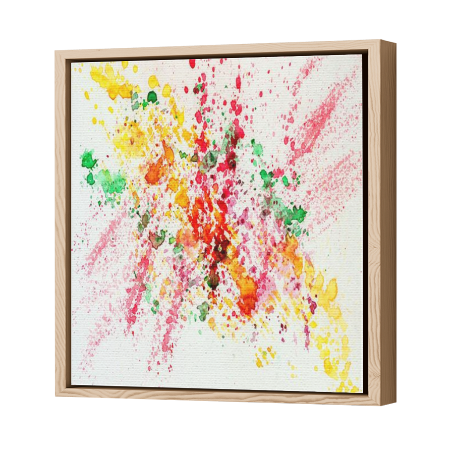 Thumbnail for Canvas - Wood Grain Floating Frame