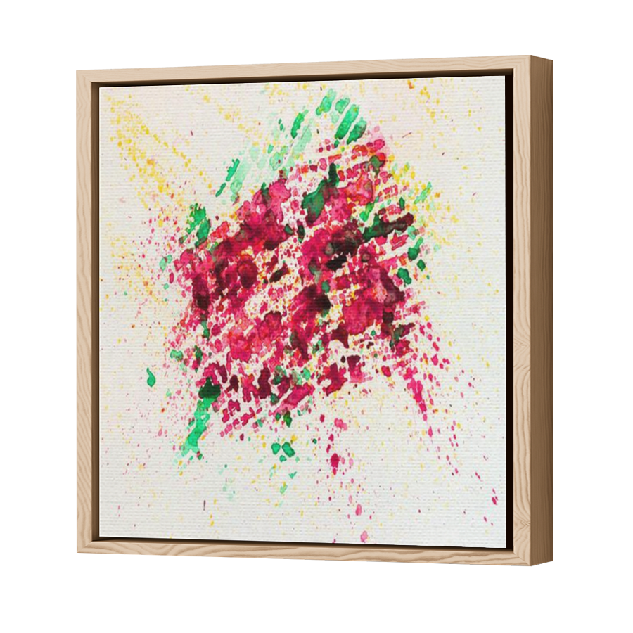 Thumbnail for Canvas - Wood Grain Floating Frame