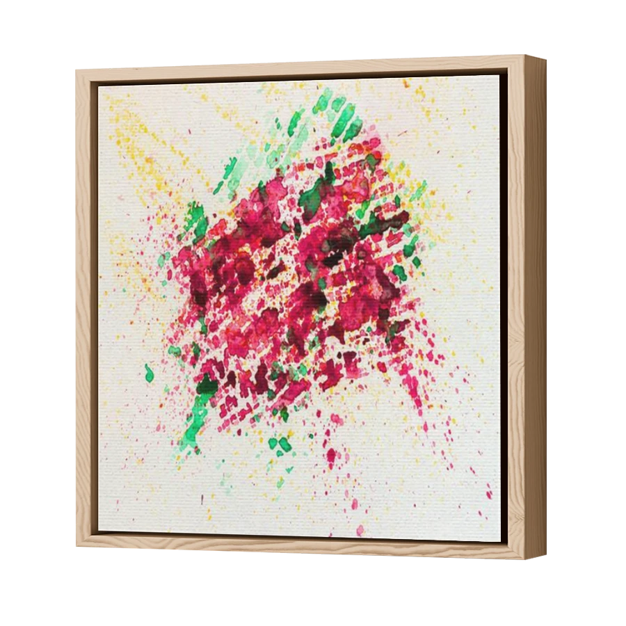 Thumbnail for Canvas - Wood Grain Floating Frame