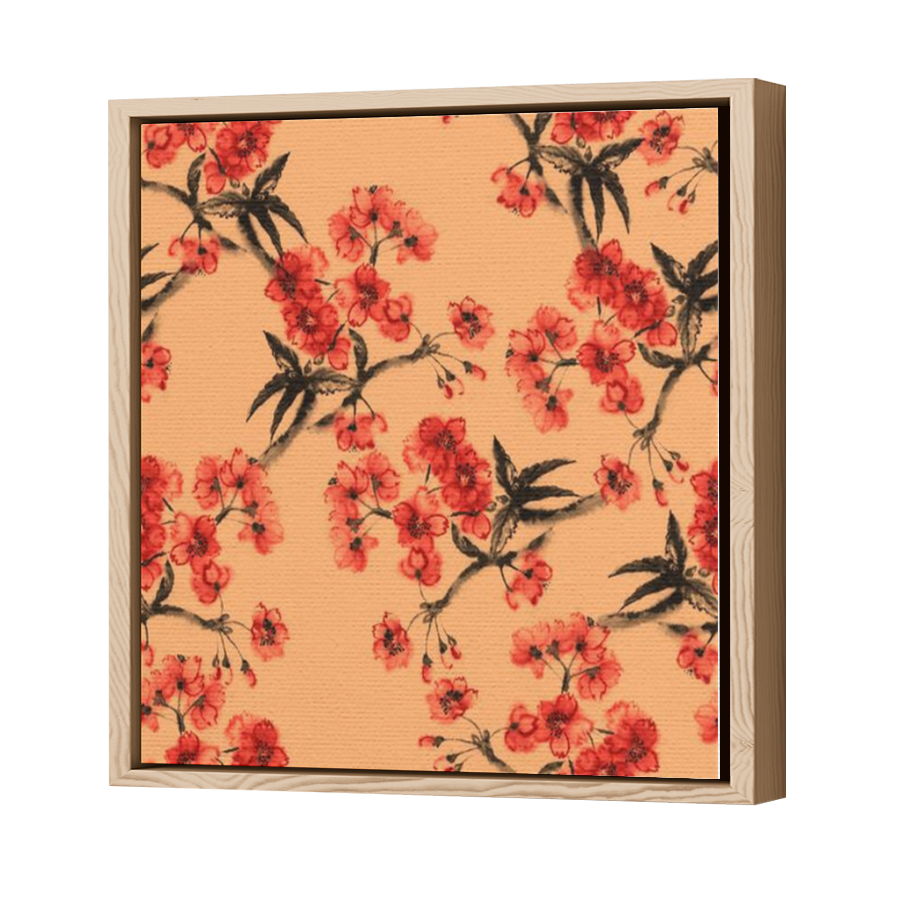 Thumbnail for Canvas - Wood Grain Floating Frame
