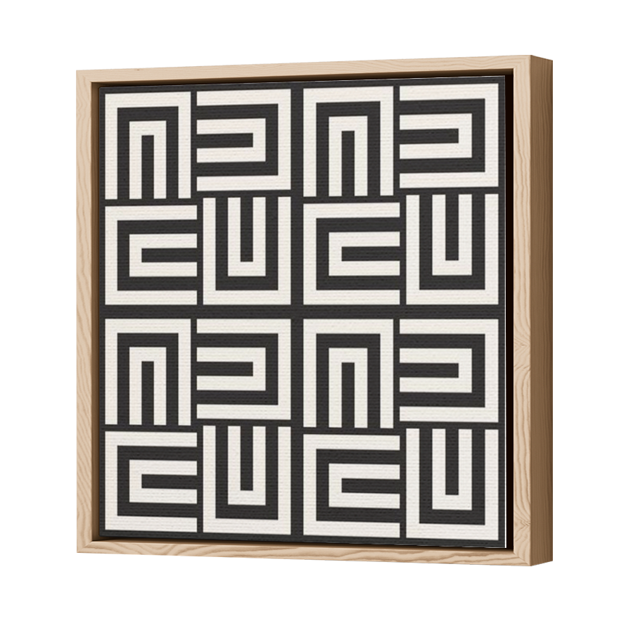 Thumbnail for Canvas - Wood Grain Floating Frame