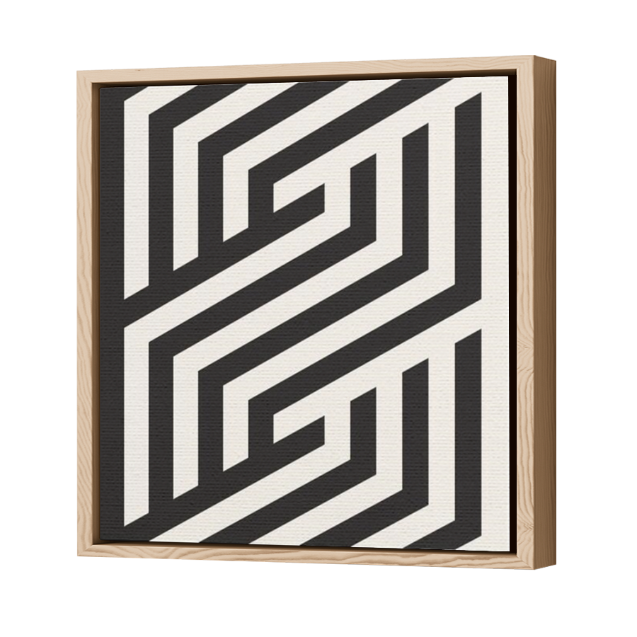 Thumbnail for Canvas - Wood Grain Floating Frame