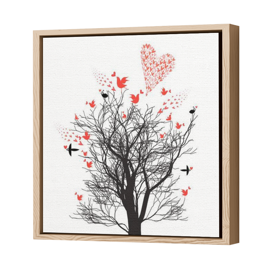 Thumbnail for Canvas - Wood Grain Floating Frame