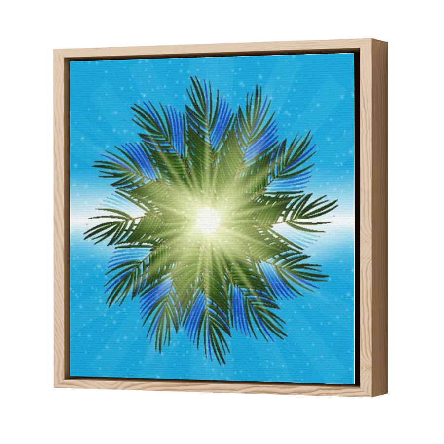 Thumbnail for Canvas - Wood Grain Floating Frame