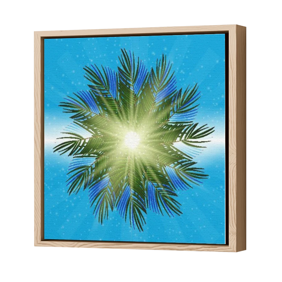 Thumbnail for Canvas - Wood Grain Floating Frame