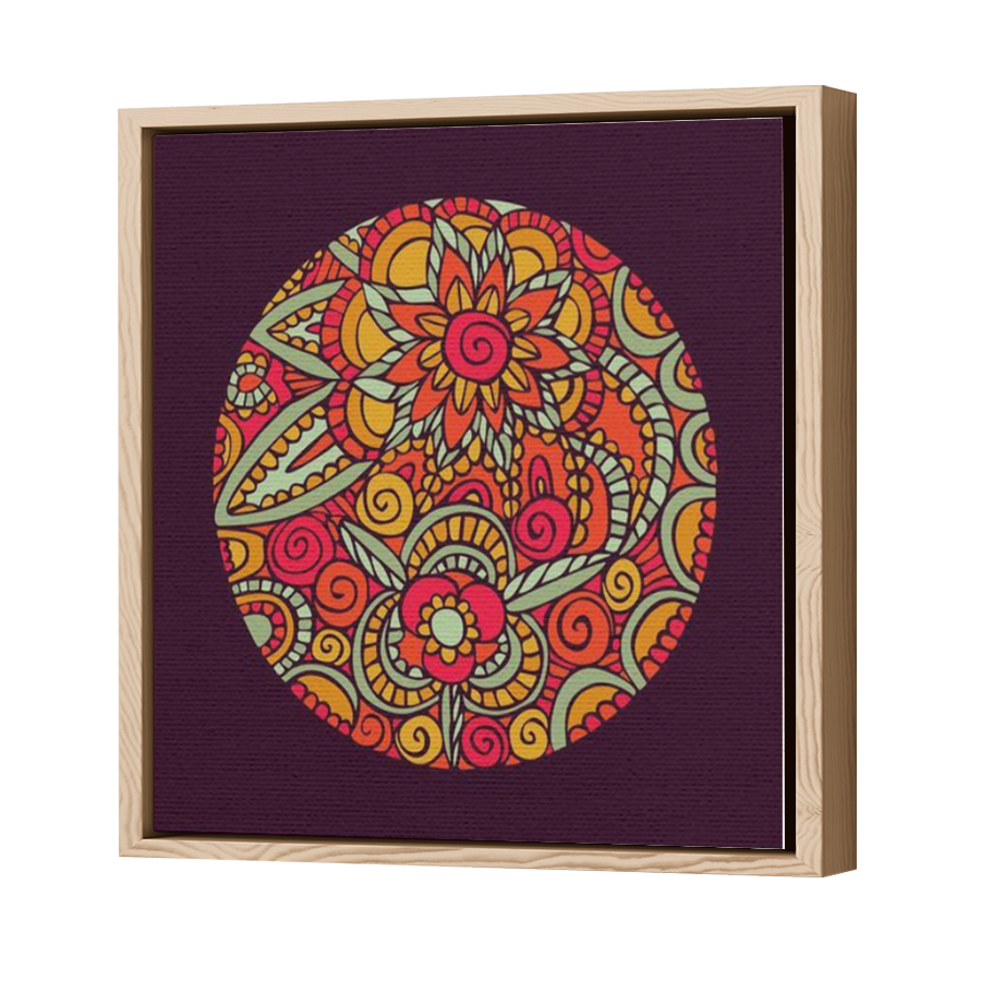 Thumbnail for Canvas - Wood Grain Floating Frame