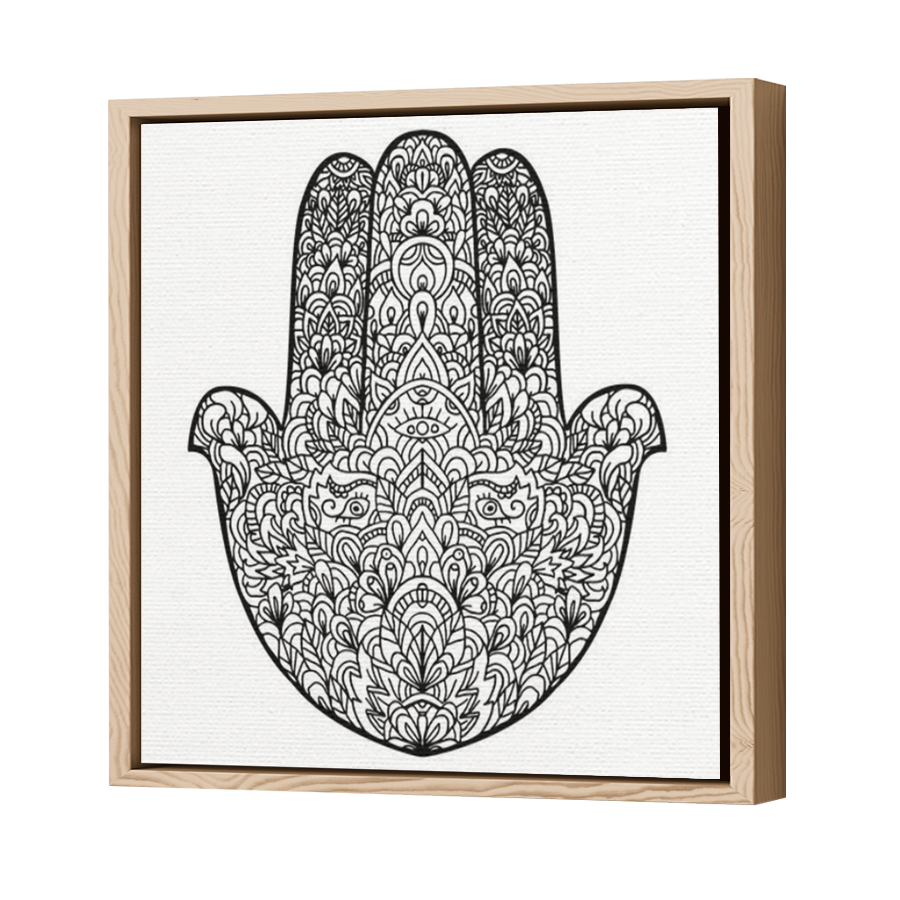 Thumbnail for Canvas - Wood Grain Floating Frame