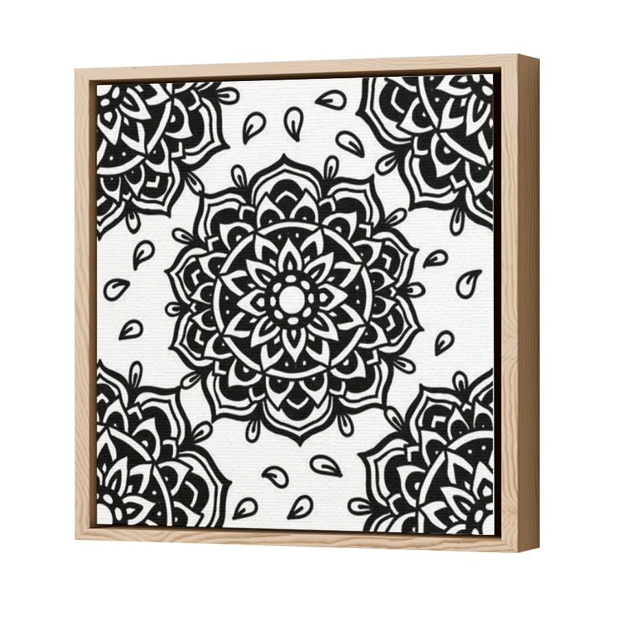 Thumbnail for Canvas - Wood Grain Floating Frame