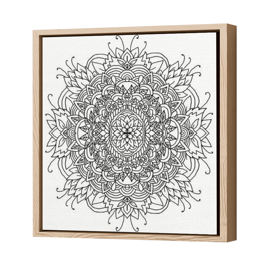 Thumbnail for Canvas - Wood Grain Floating Frame