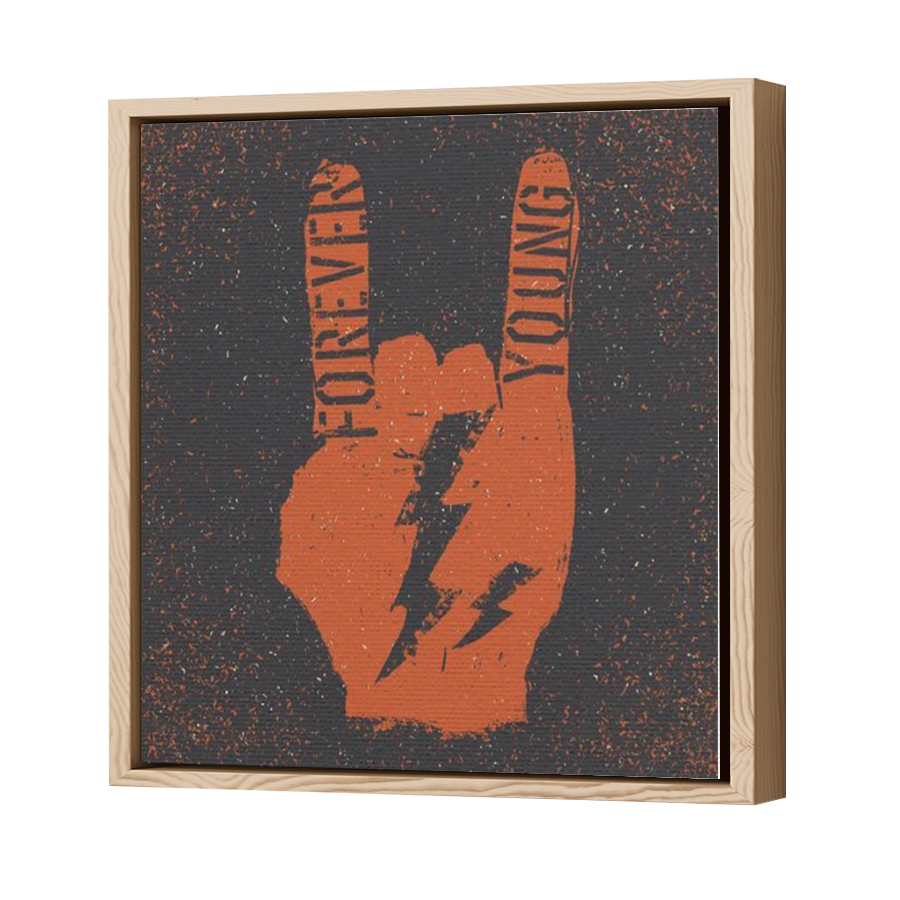 Thumbnail for Canvas - Wood Grain Floating Frame