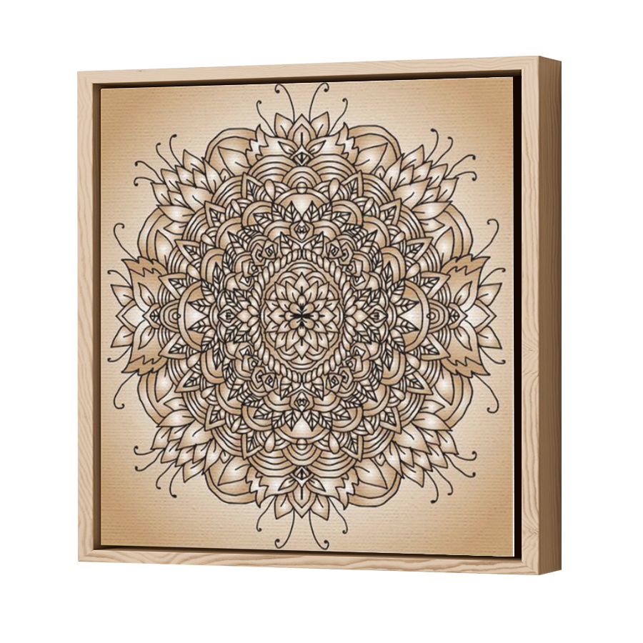 Thumbnail for Canvas - Wood Grain Floating Frame