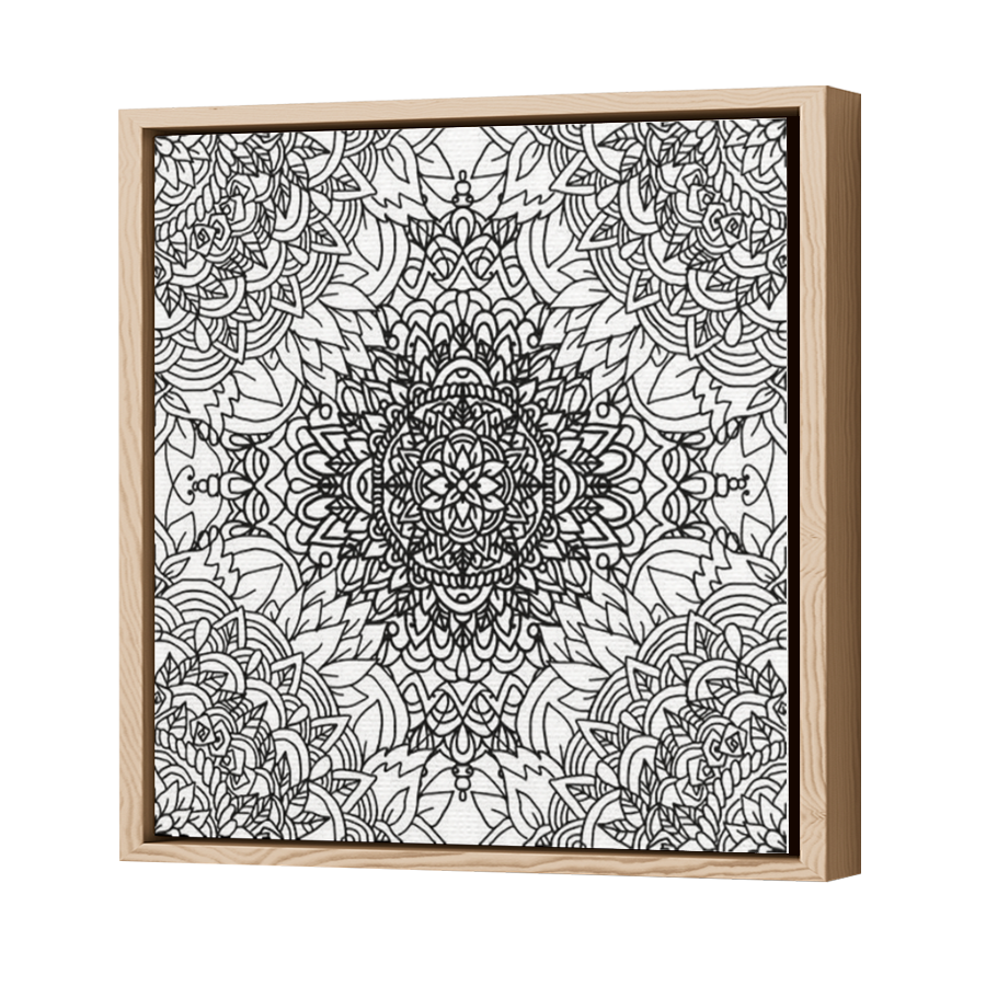 Thumbnail for Canvas - Wood Grain Floating Frame
