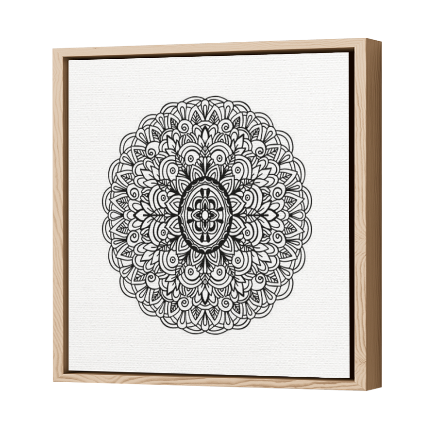 Thumbnail for Canvas - Wood Grain Floating Frame