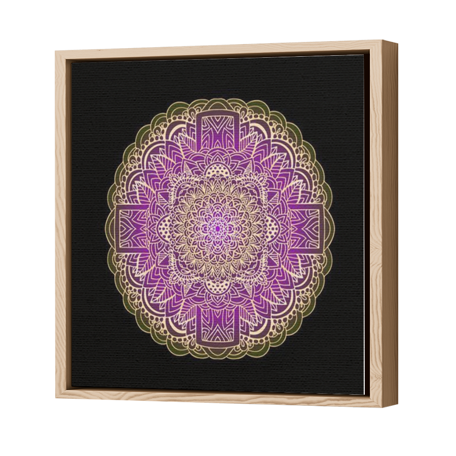 Thumbnail for Canvas - Wood Grain Floating Frame