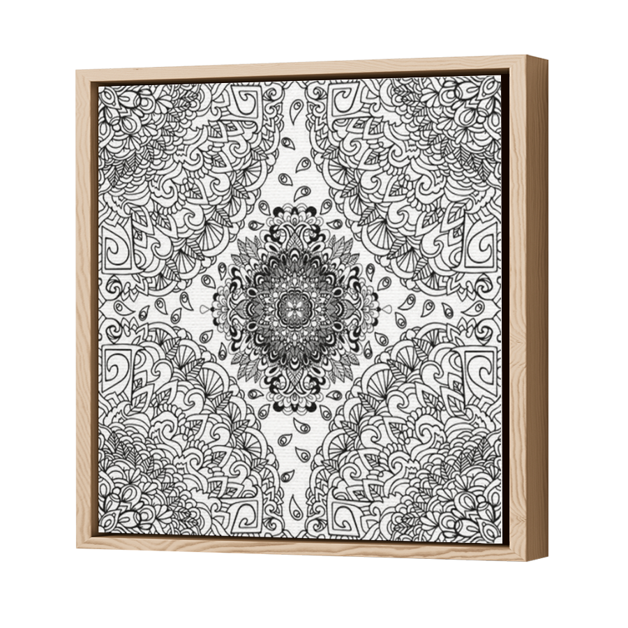 Thumbnail for Canvas - Wood Grain Floating Frame