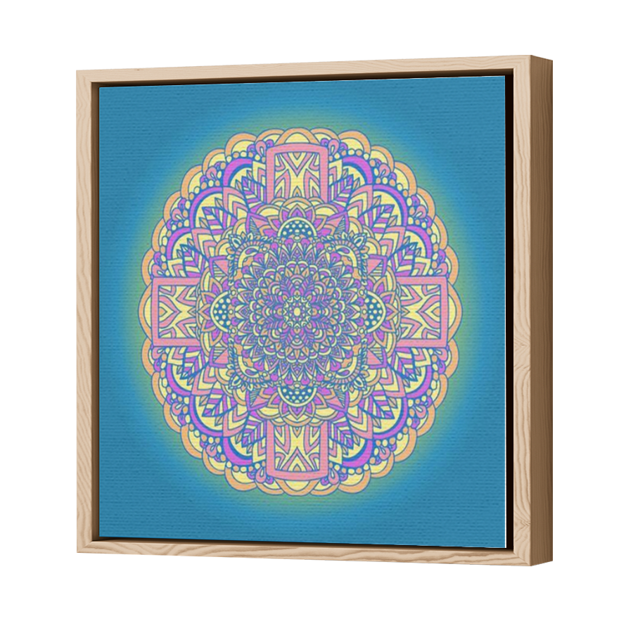 Thumbnail for Canvas - Wood Grain Floating Frame