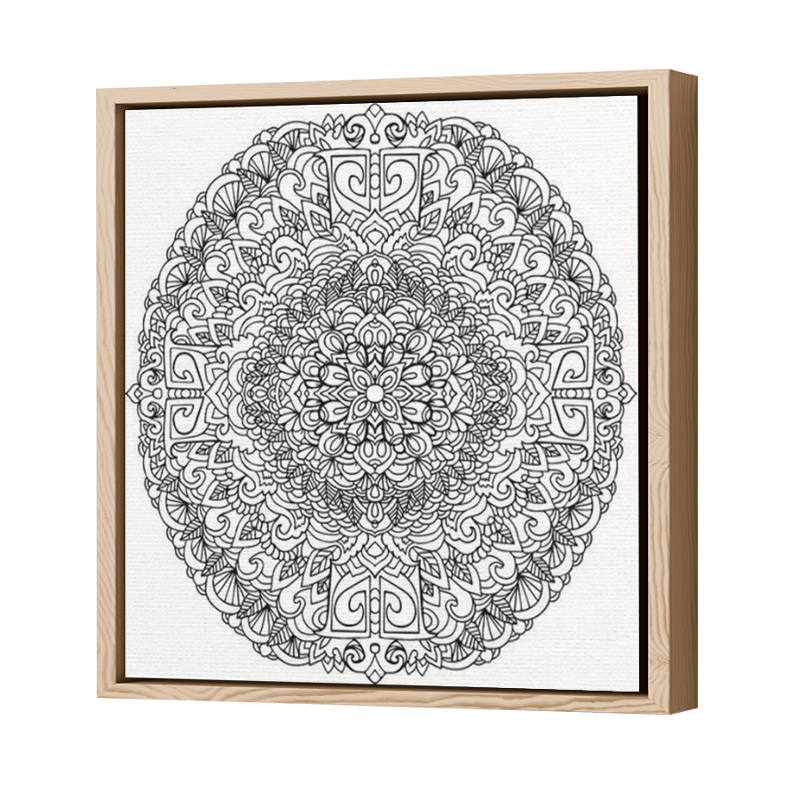 Thumbnail for Canvas - Wood Grain Floating Frame