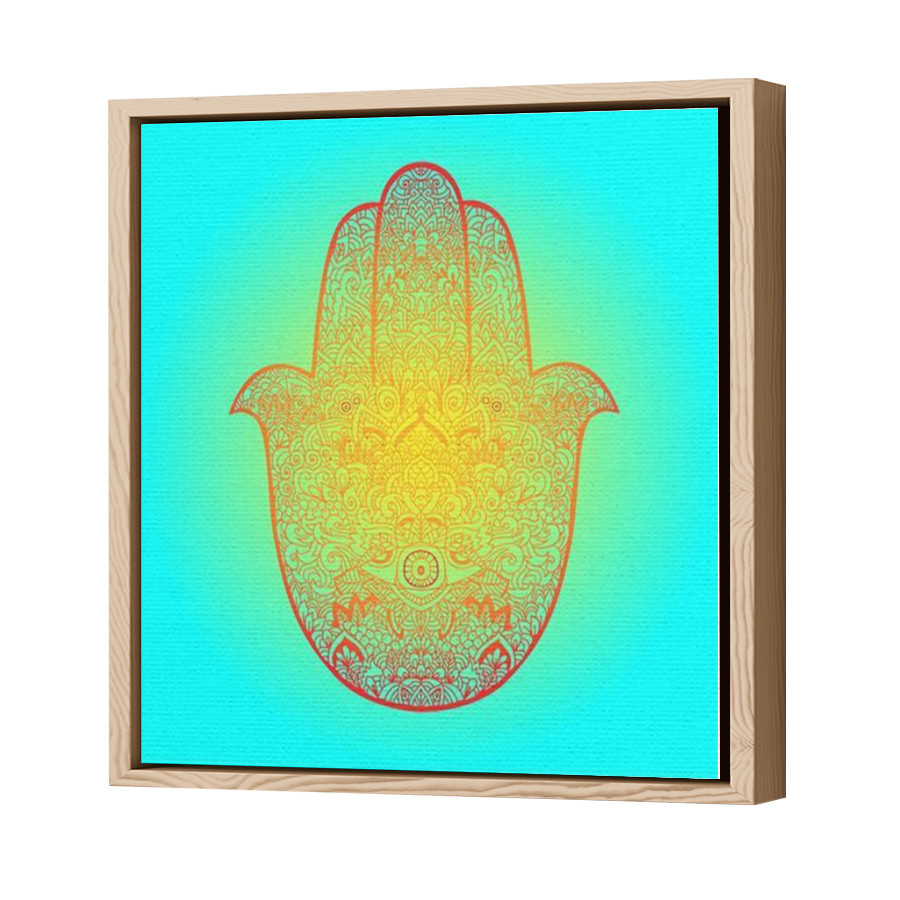 Thumbnail for Canvas - Wood Grain Floating Frame