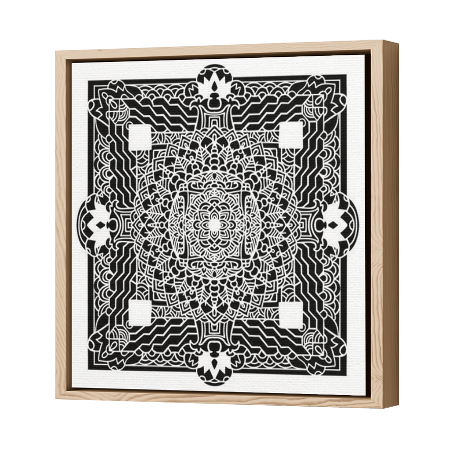 Thumbnail for Canvas - Wood Grain Floating Frame