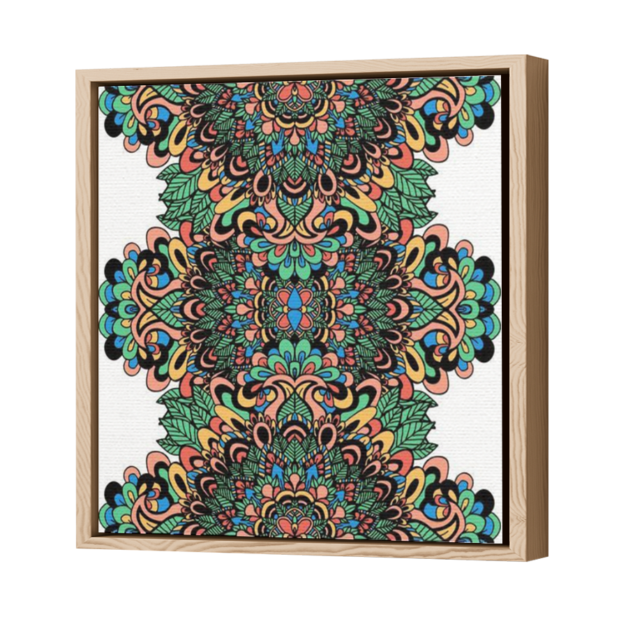 Thumbnail for Canvas - Wood Grain Floating Frame