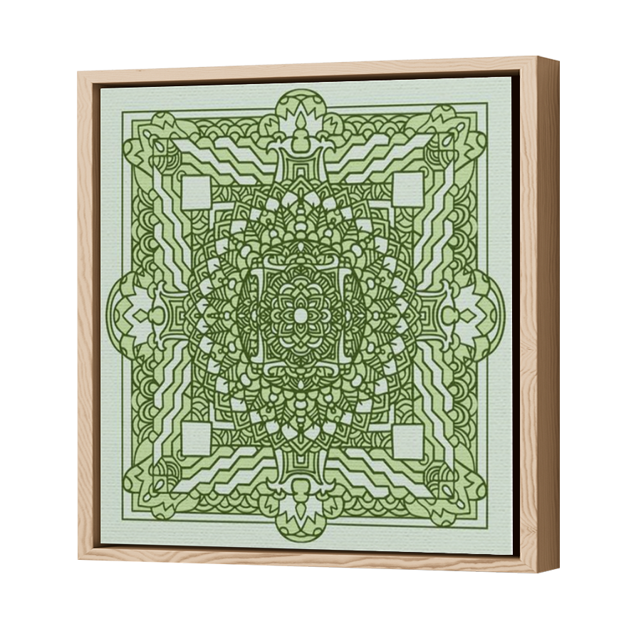 Thumbnail for Canvas - Wood Grain Floating Frame