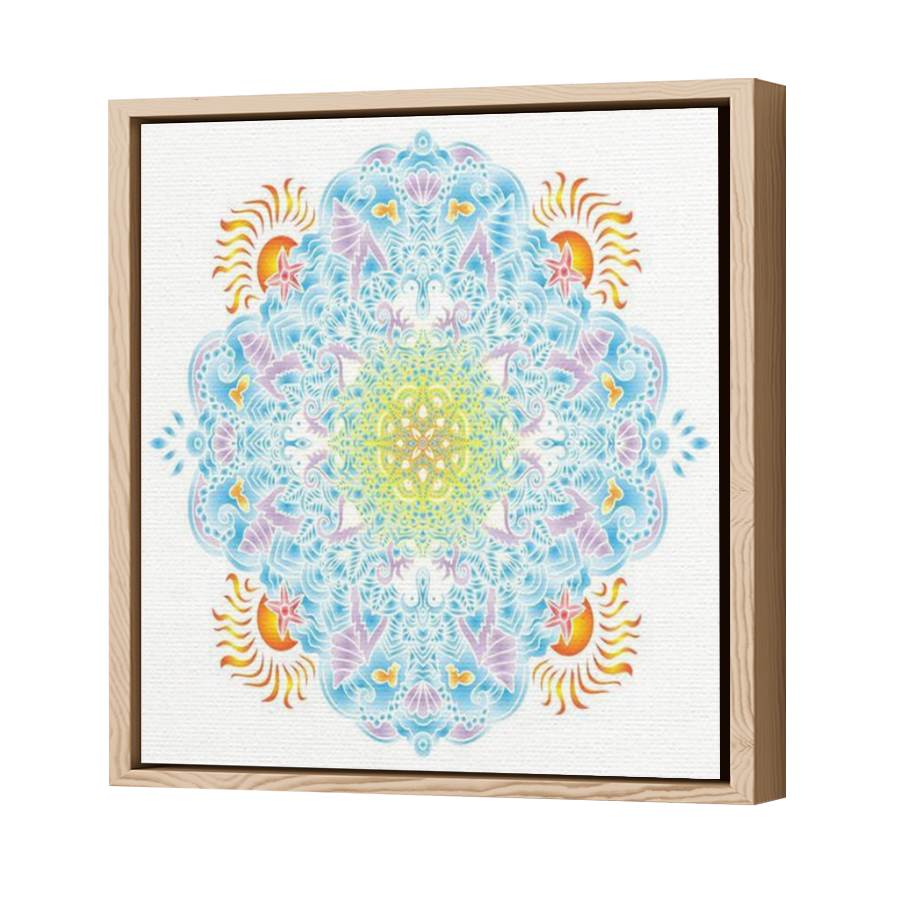Thumbnail for Canvas - Wood Grain Floating Frame