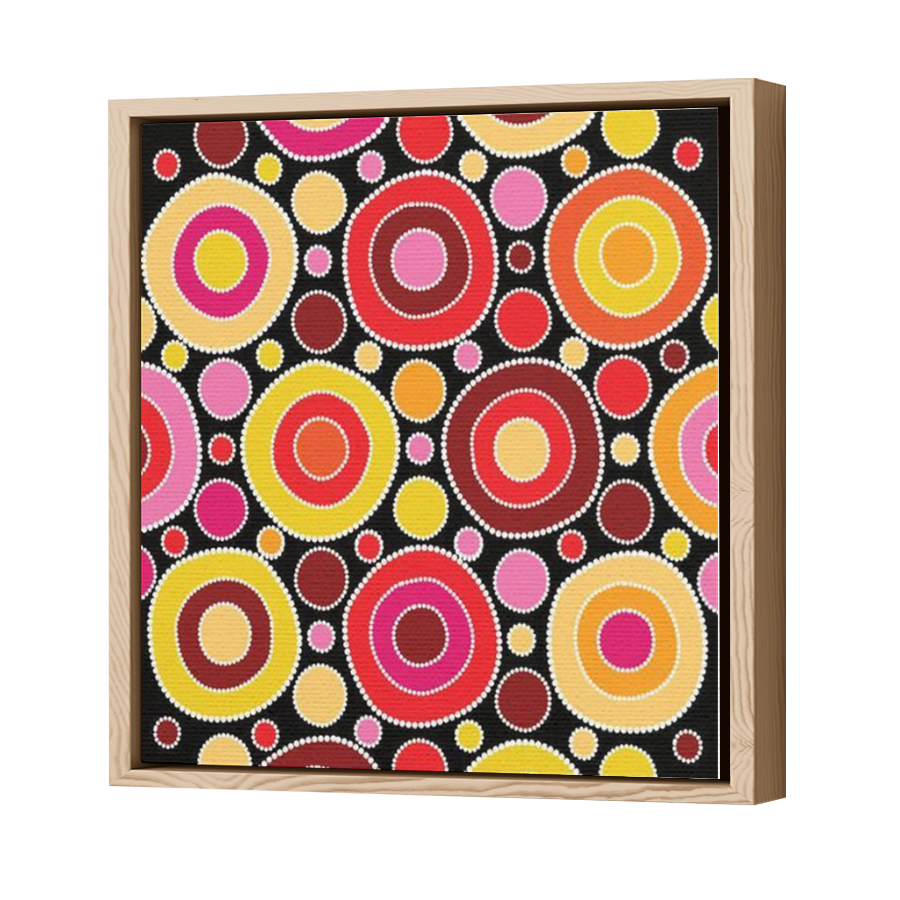 Thumbnail for Canvas - Wood Grain Floating Frame