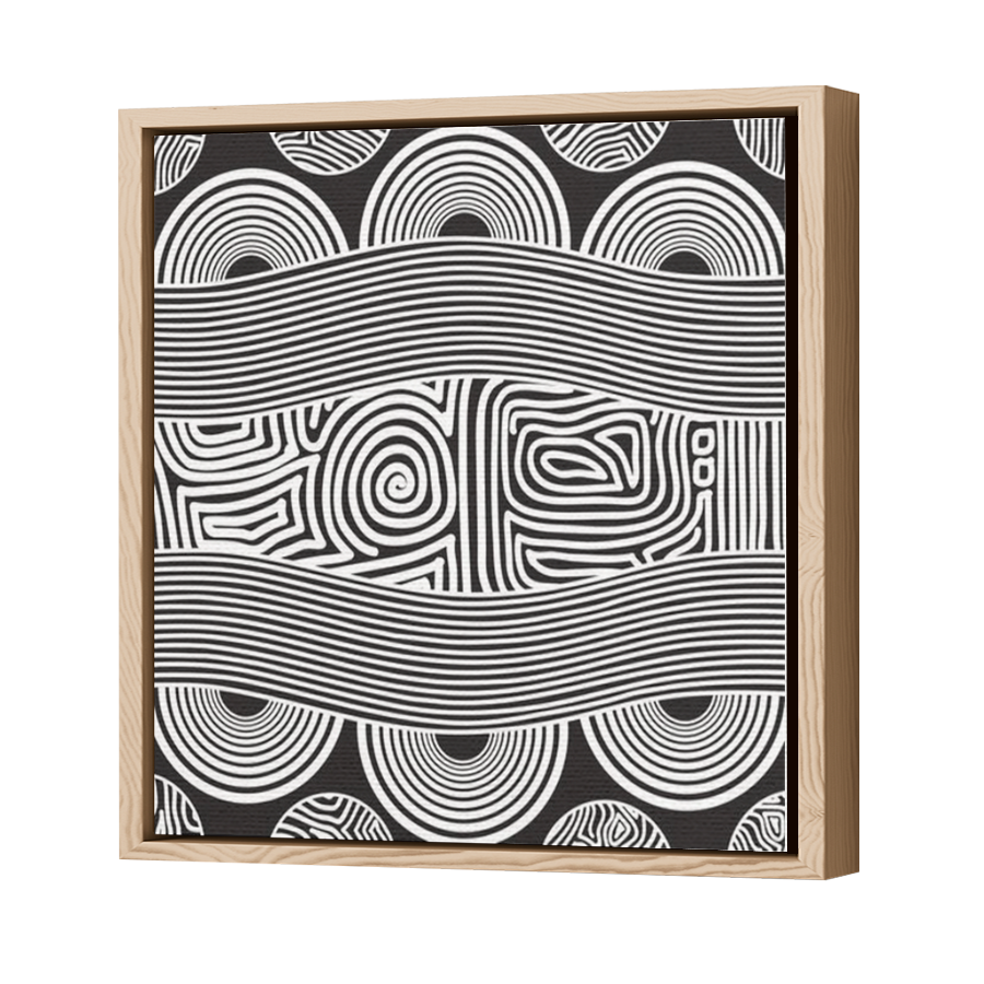Thumbnail for Canvas - Wood Grain Floating Frame
