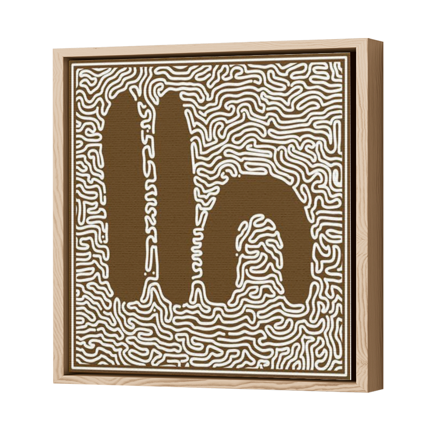 Thumbnail for Canvas - Wood Grain Floating Frame