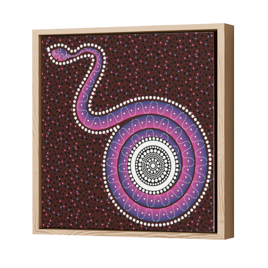 Thumbnail for Canvas - Wood Grain Floating Frame