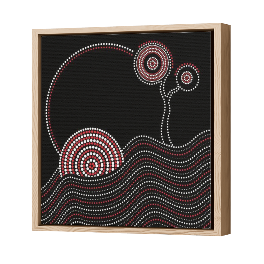 Thumbnail for Canvas - Wood Grain Floating Frame