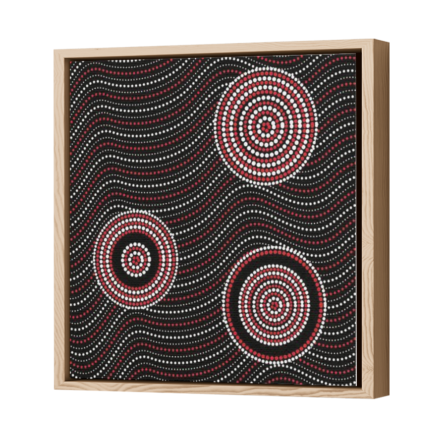 Thumbnail for Canvas - Wood Grain Floating Frame