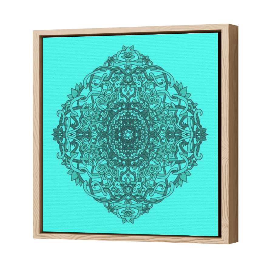 Thumbnail for Canvas - Wood Grain Floating Frame