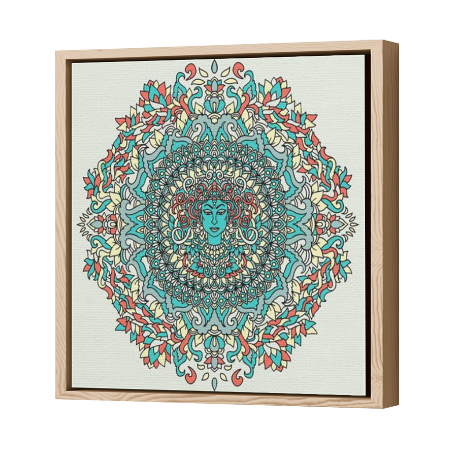 Thumbnail for Canvas - Wood Grain Floating Frame