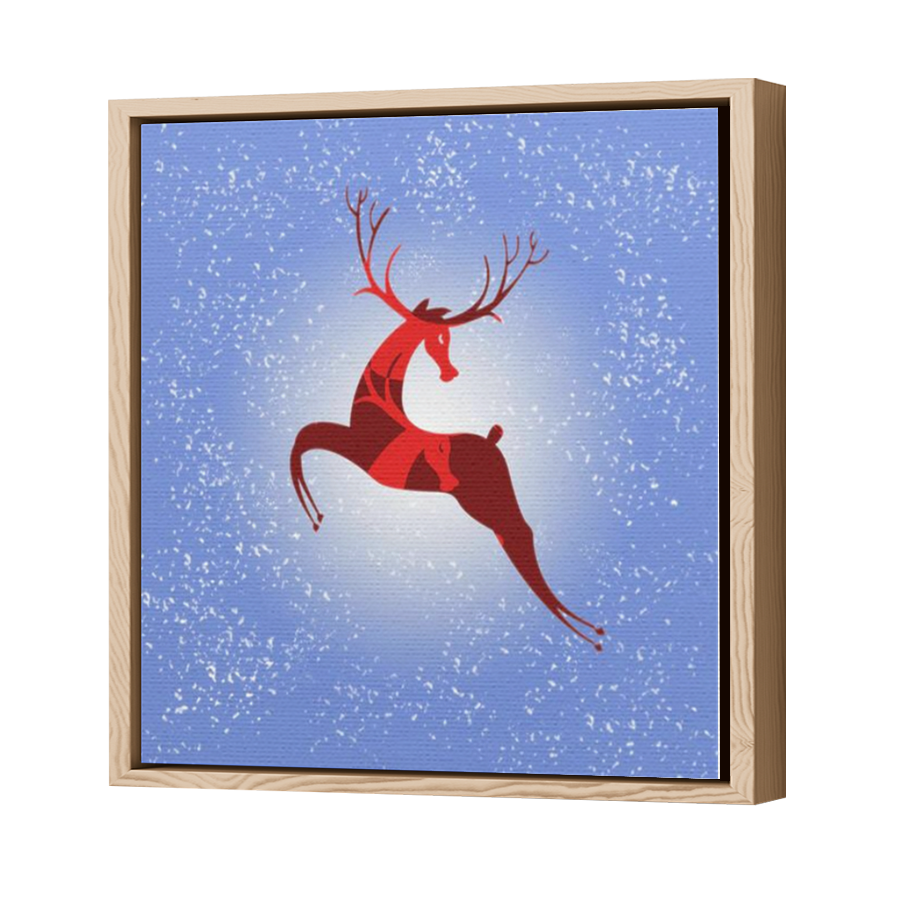 Thumbnail for Canvas - Wood Grain Floating Frame