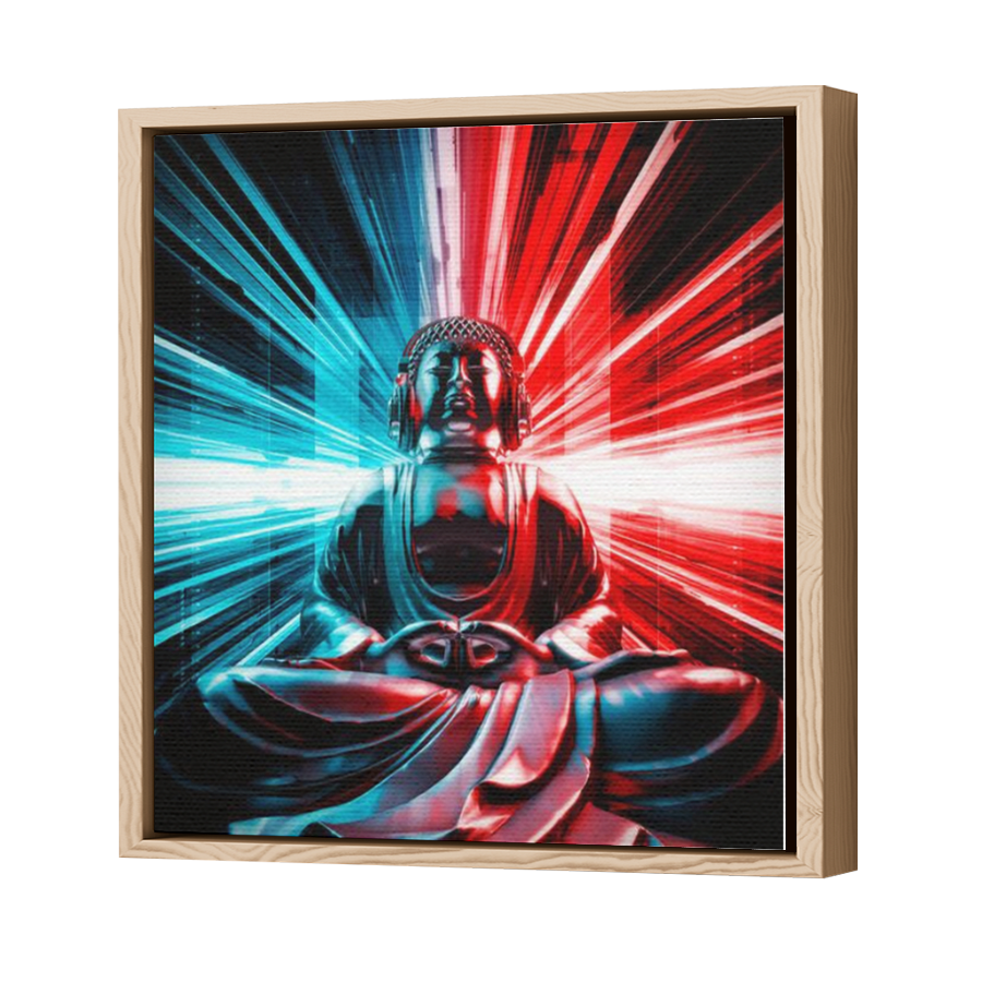 Thumbnail for Canvas - Wood Grain Floating Frame