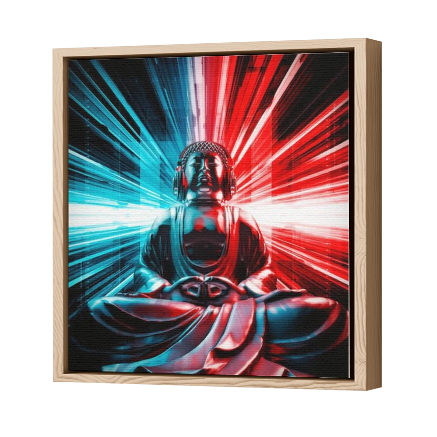 Thumbnail for Canvas - Wood Grain Floating Frame