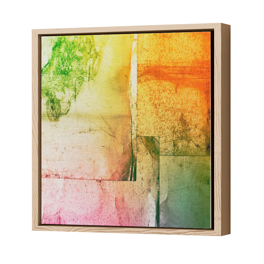 Thumbnail for Canvas - Wood Grain Floating Frame